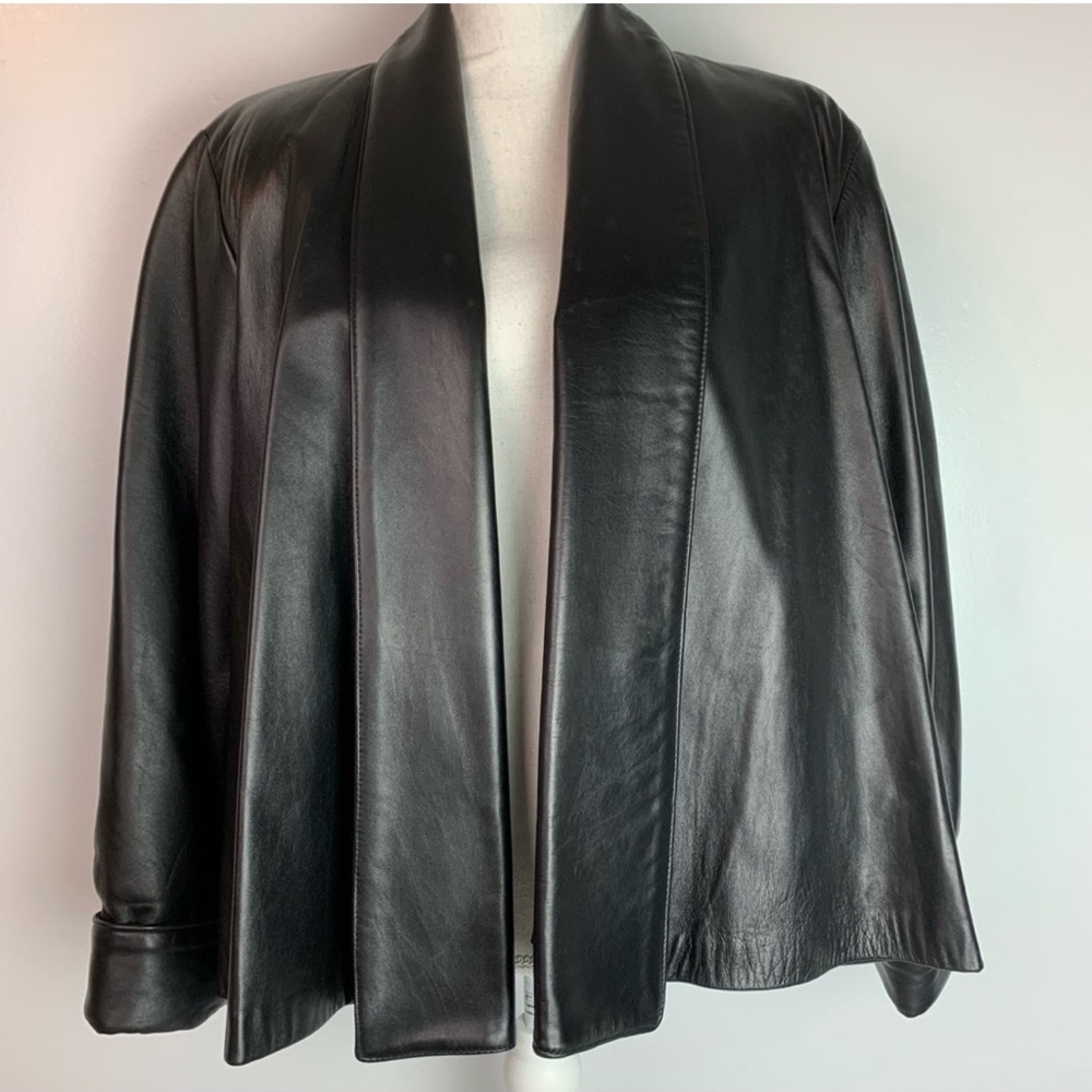 Georgetown Overwized Leather Jacket size XS